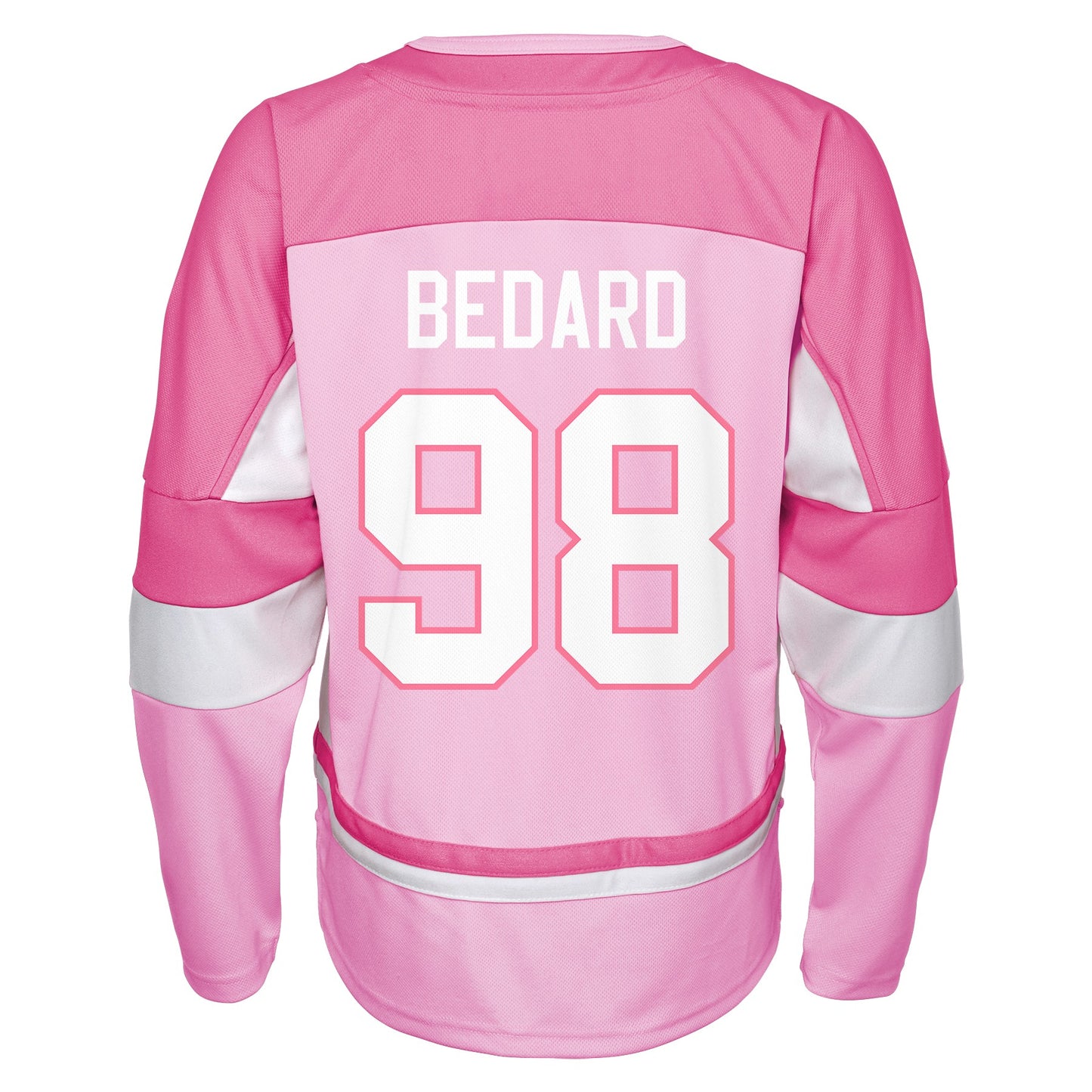 Kids Connor Bedard Chicago Blackhawks Girls Pink Fashion Child Jersey