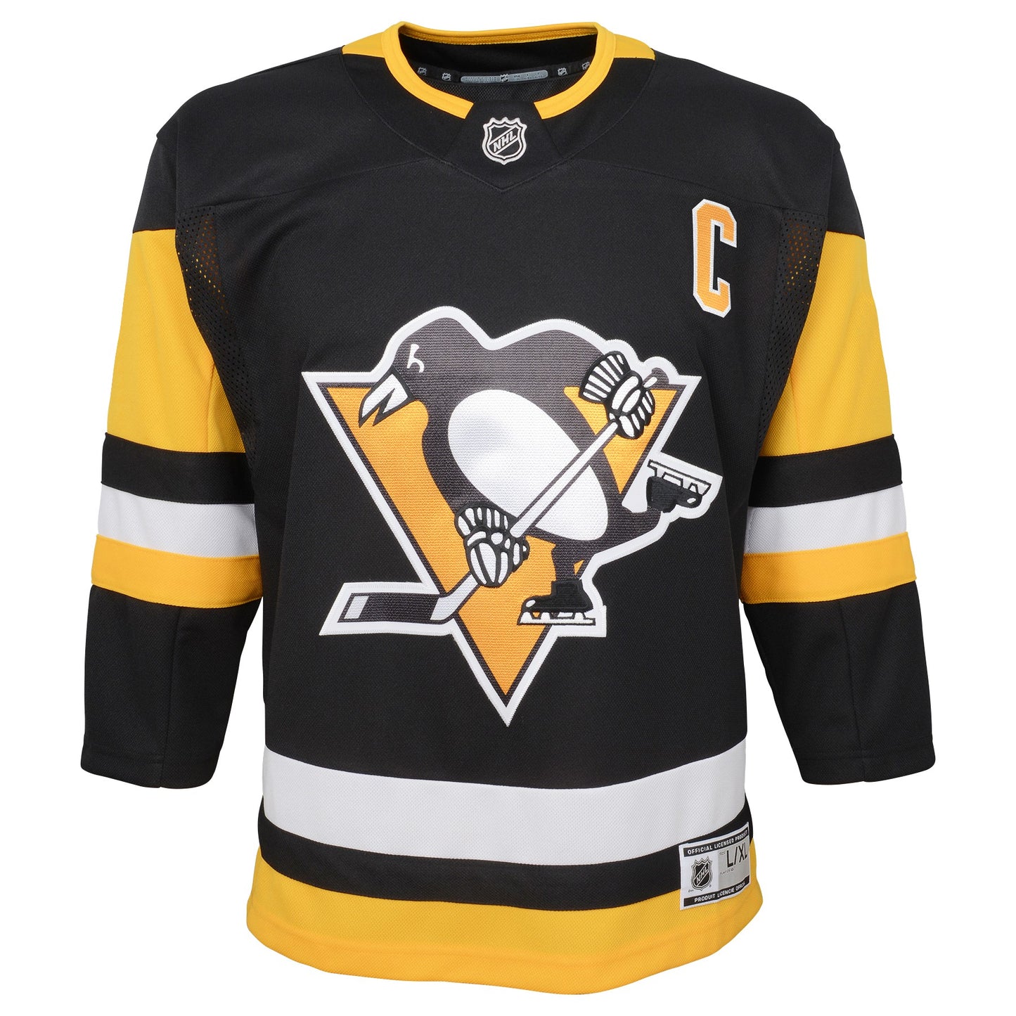 Youth Sydney Crosby Pittsburgh Penguins Black Home Premier Jersey