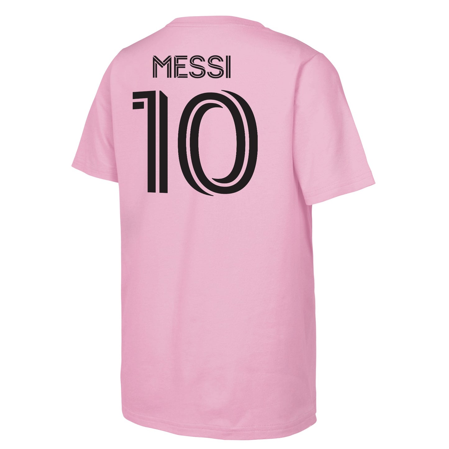 Youth Lionel Messi Inter Miami Pink Name & Number T-Shirt