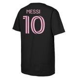 Youth Lionel Messi Inter Miami Black Name & Number T-Shirt - Pro Jersey Sports