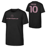 Child Lionel Messi Inter Miami Black Name & Number T-Shirt - Pro Jersey Sports