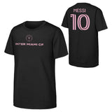 Youth Lionel Messi Inter Miami Black Name & Number T-Shirt - Pro Jersey Sports