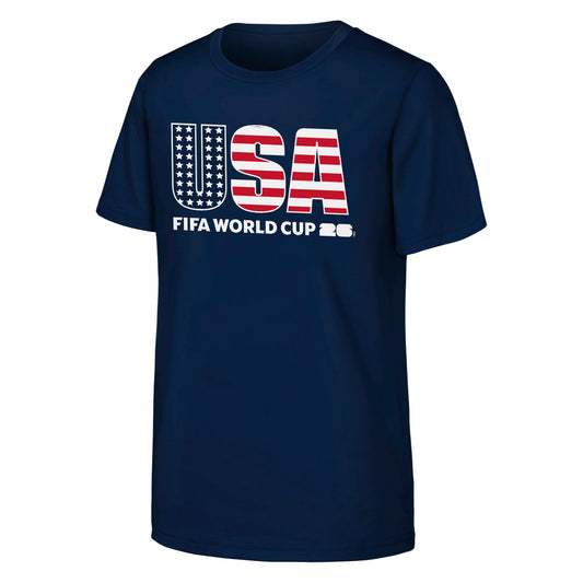 Youth Team USA Soccer 2026 FIFA World Cup Navy T-Shirt