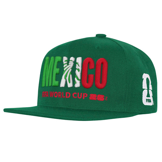 Team Mexico 2026 FIFA World Cup Green Snapback Adjustable Hat