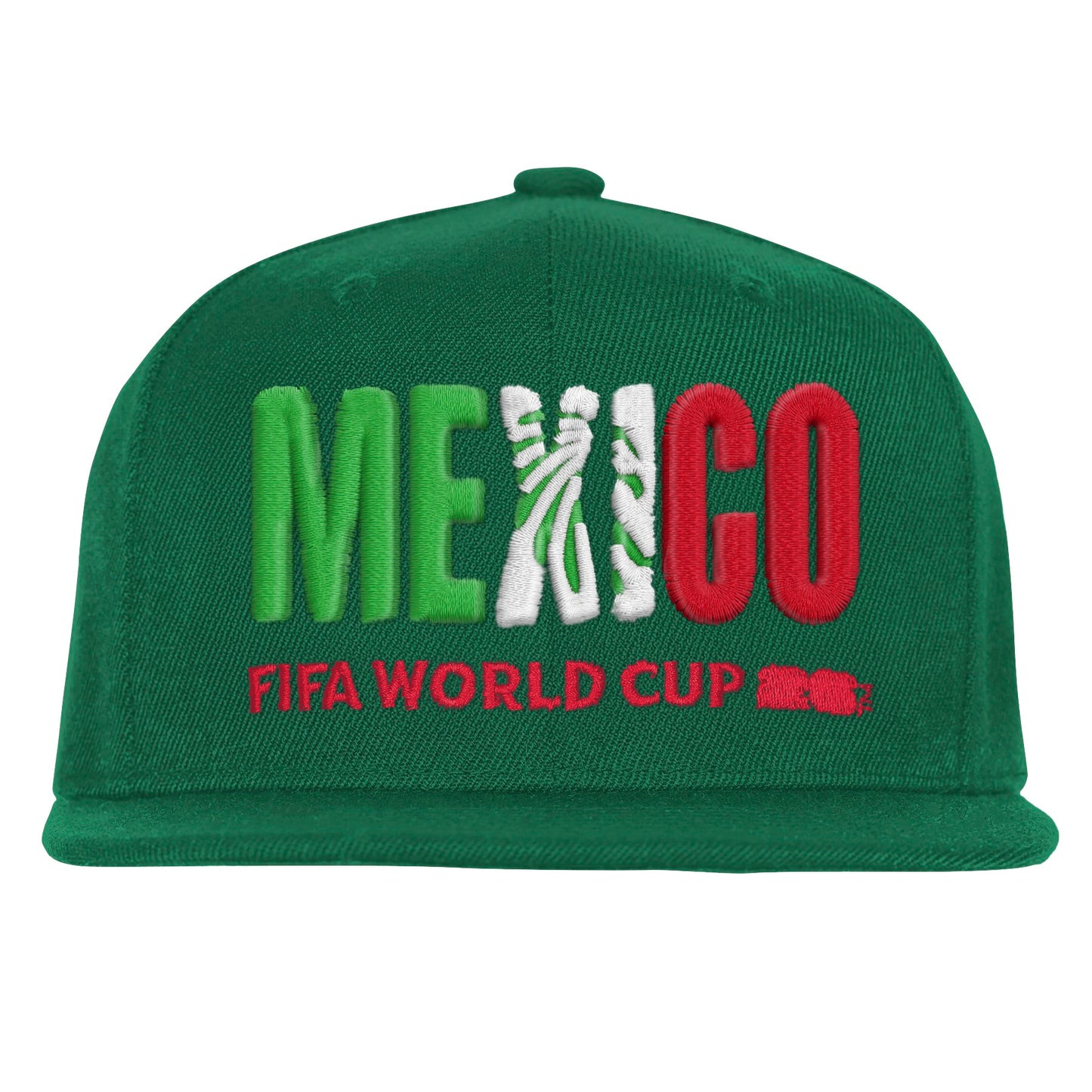 Team Mexico 2026 FIFA World Cup Green Snapback Adjustable Hat