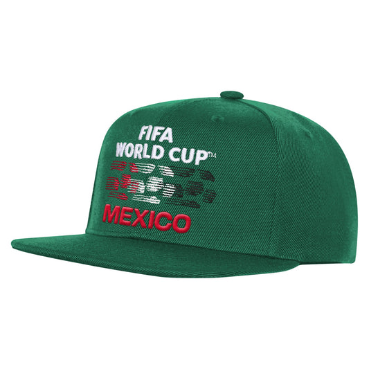Mexico 2026 FIFA World Cup Green Flat Bill Snapback Adjustable Hat