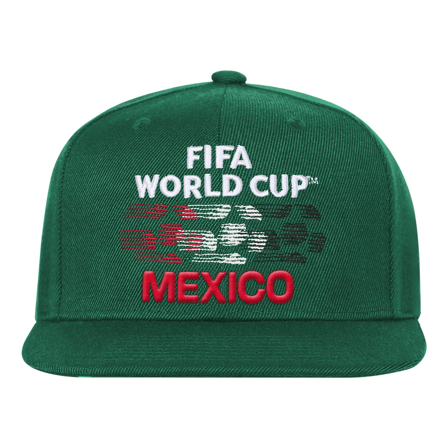 Mexico 2026 FIFA World Cup Green Flat Bill Snapback Adjustable Hat