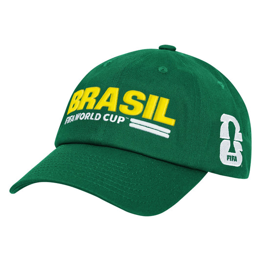 Team Brazil 2026 FIFA World Cup Green Unconstructed Adjustable Hat