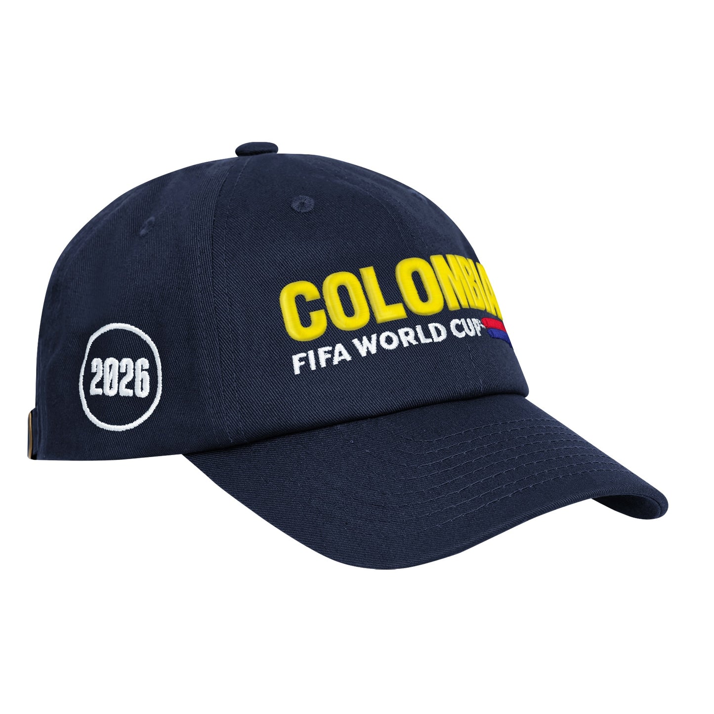 Colombia 2026 FIFA World Cup Navy Unconstructed Adjustable Hat