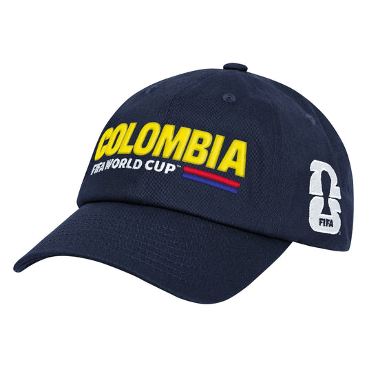 Colombia 2026 FIFA World Cup Navy Unconstructed Adjustable Hat