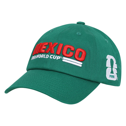 Team Mexico 2026 FIFA World Cup Green Unconstructed Adjustable Hat