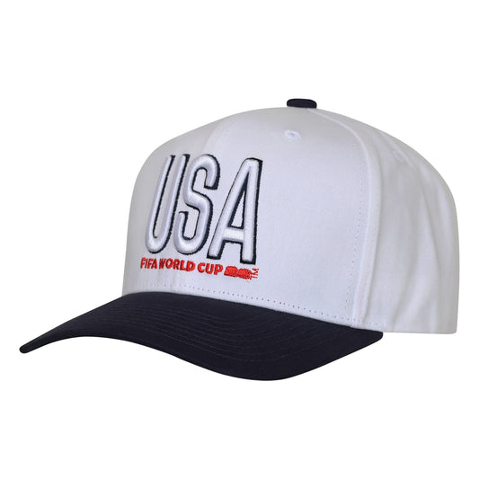 Team USA 2026 FIFA World Cup White Pre Curved Snapback Adjustable Hat