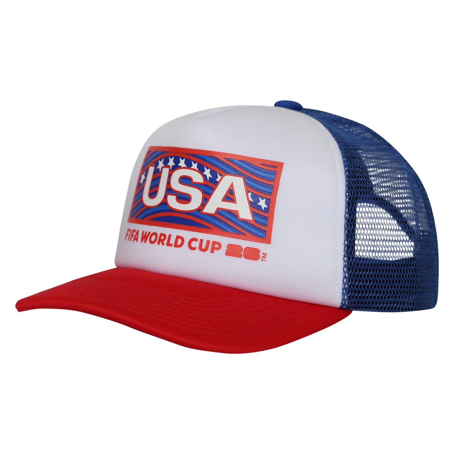 Team USA 2026 FIFA World Cup Red/White/Blue Trucker Adjustable Hat