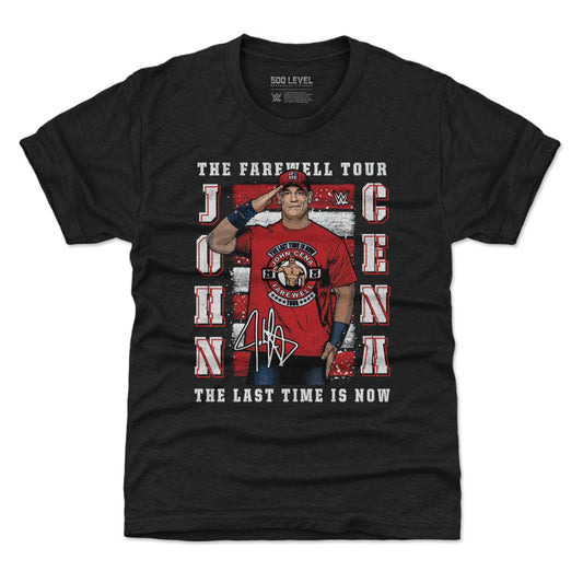 Youth WWE John Cena Farewell Tour Black Tri-Blend T-Shirt - Pro Jersey Sports