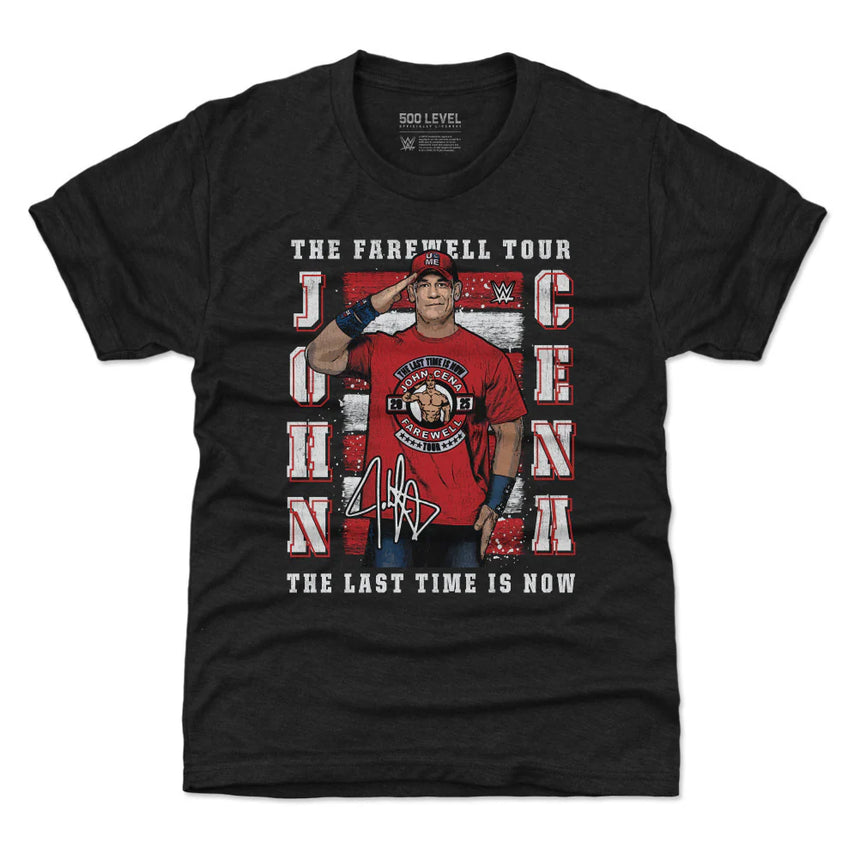 Youth WWE John Cena Farewell Tour Black Tri-Blend T-Shirt - Pro Jersey Sports