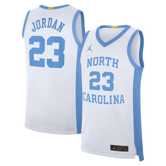 Michael Jordan North Carolina Tar Heels White Nike Replica Basketball Jersey