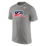 Men's 2026 USA Hockey Nike Core Steel Grey Short-Sleeve T-Shirt - Pro Jersey Sports