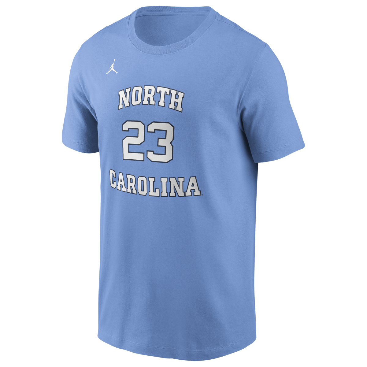 Men's Michael Jordan North Carolina Tar Heels Jumpman Carolina Blue Name & Number T-Shirt