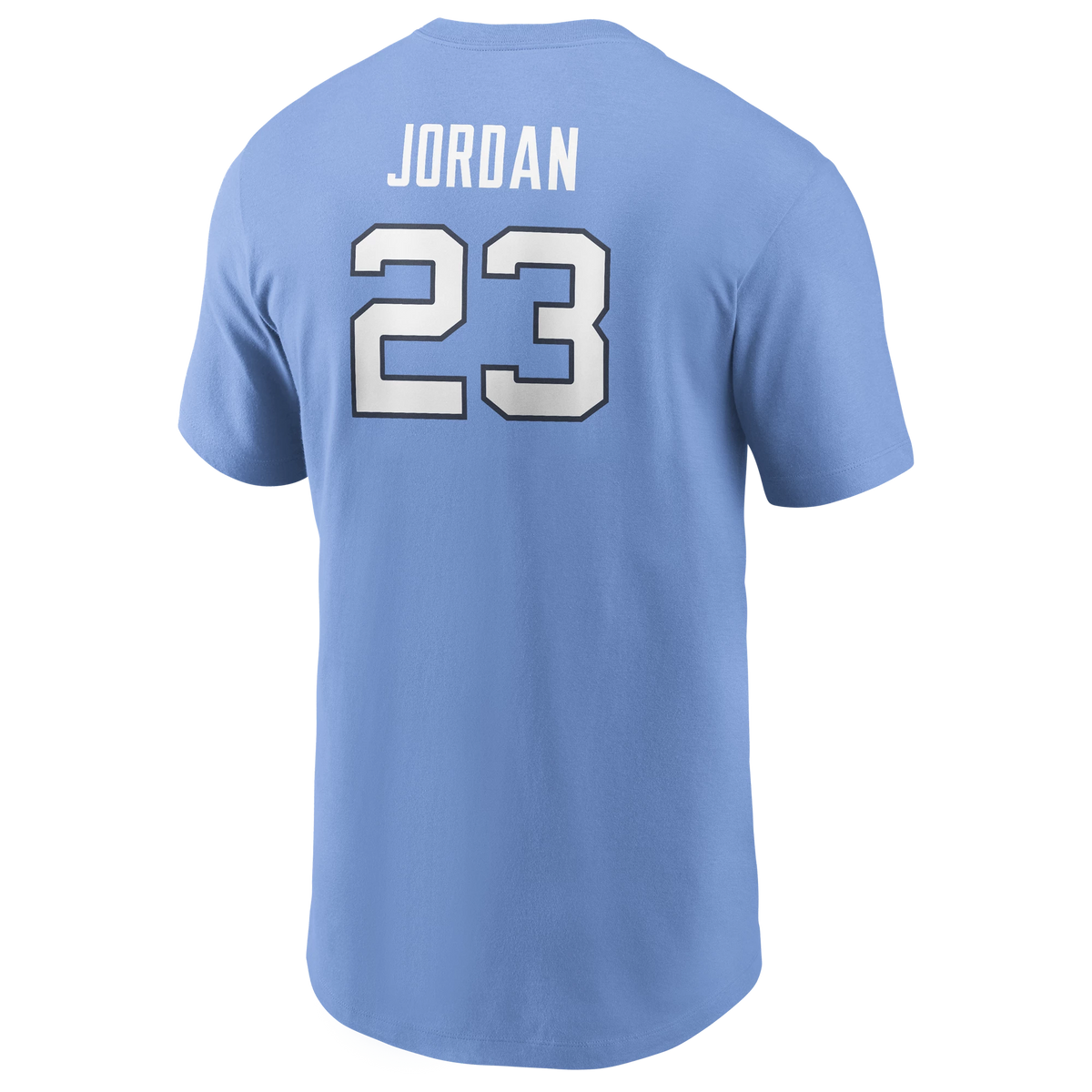 Men's Michael Jordan North Carolina Tar Heels Jumpman Carolina Blue Name & Number T-Shirt