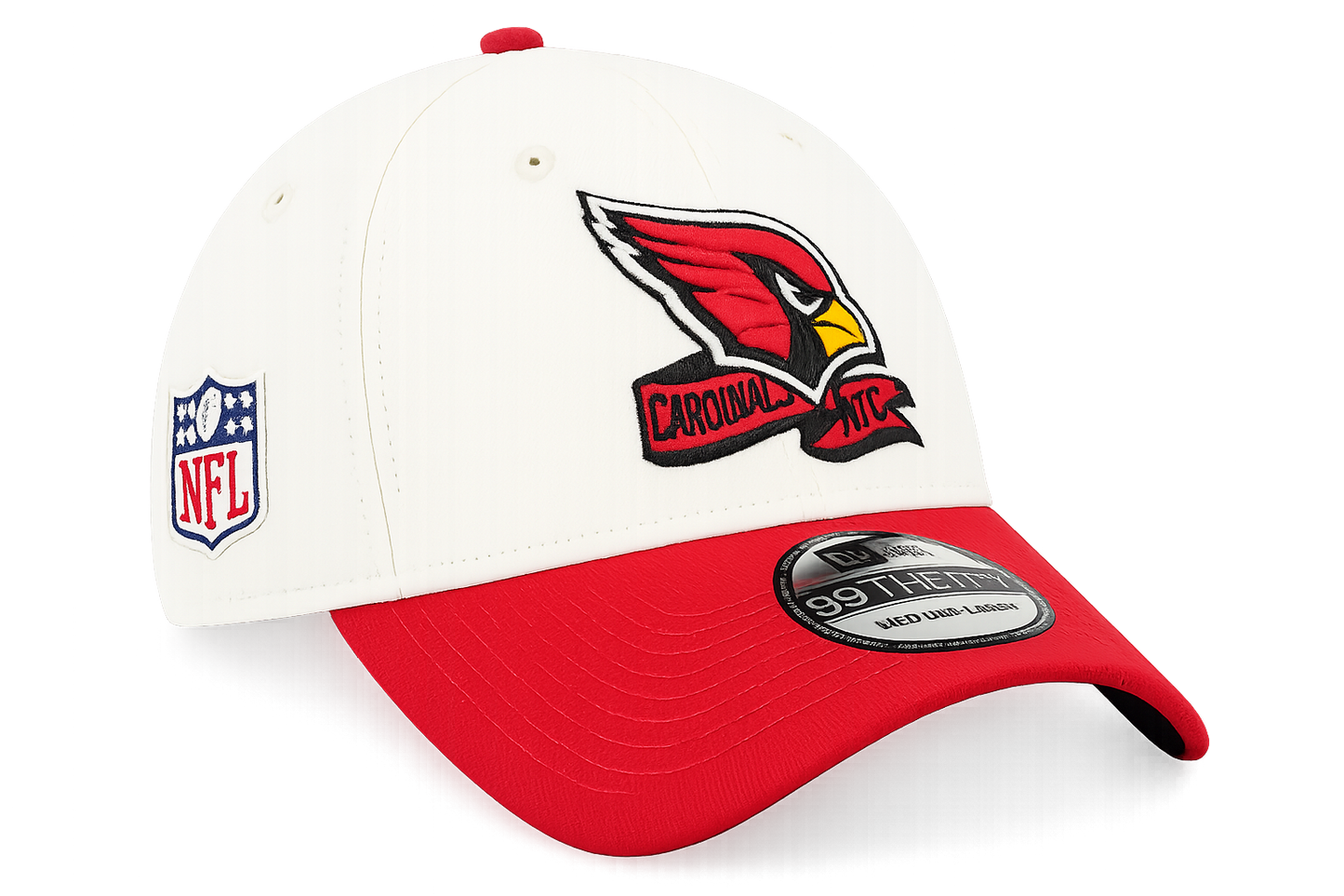 Men's Arizona Cardinals New Era Cream/Red 2022 Sideline 39THIRTY Flex Hat