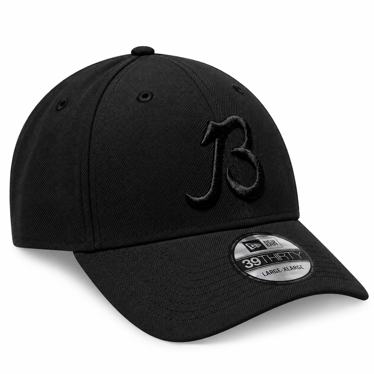 Men's Chicago Bears New Era "B" Tonal Black 39THIRTY Flex Hat