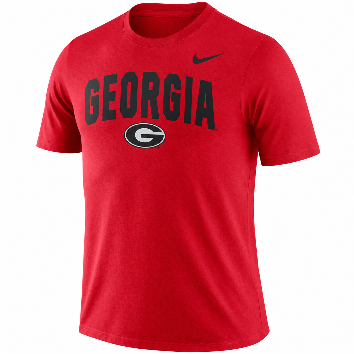 Men's Georgia Bulldogs Nike Arch Suede Tee- Red