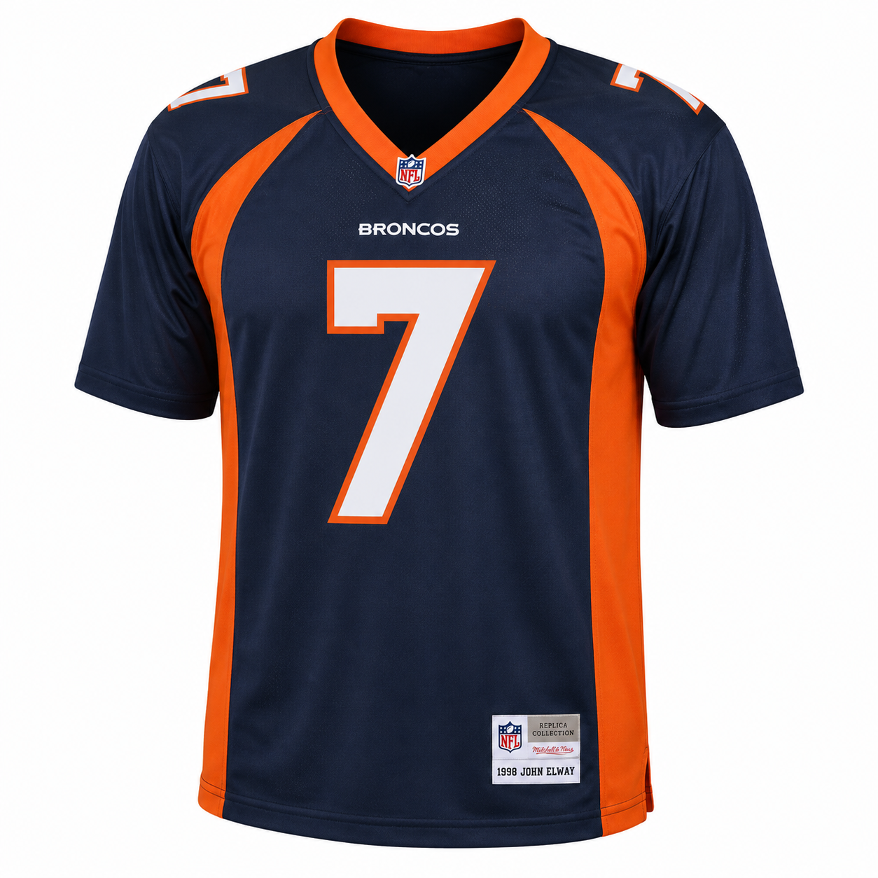 Men's Mitchell & Ness John Elway Navy Denver Broncos Legacy Replica Jersey