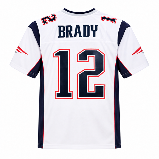 Men's Mitchell & Ness Tom Brady White New England Patriots 2000 Legacy Replica Jersey