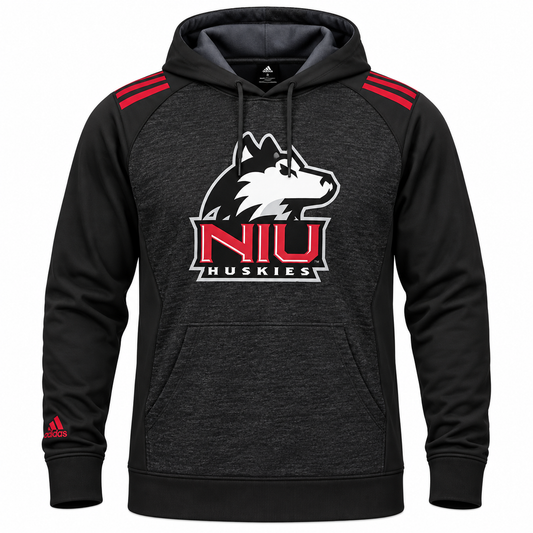 Men's NCAA Northern Illinois Adidas Gray/Black Campus Hoodie