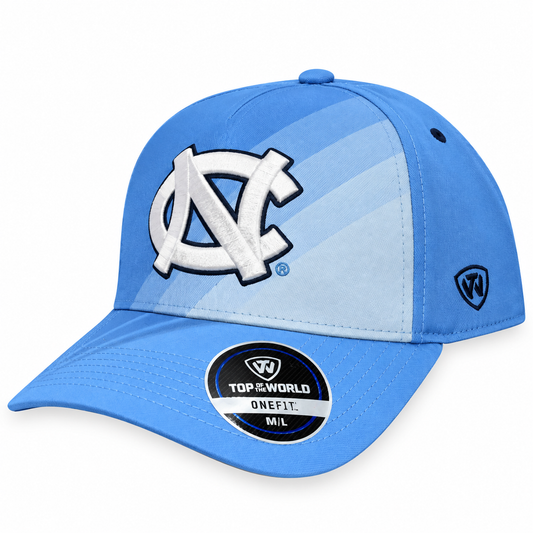 Men's North Carolina Tar Heels True Class Carolina Blue Flex Fit Hat By Top Of the World