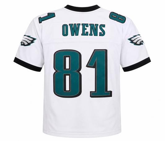 Men's Terrell Owens Philadelphia Eagles 2004 White Mitchell & Ness Legacy Replica Jersey