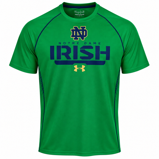 Men's Under Armour Notre Dame Fighting Irish Kelly Green Limitless HeatGear T-Shirt