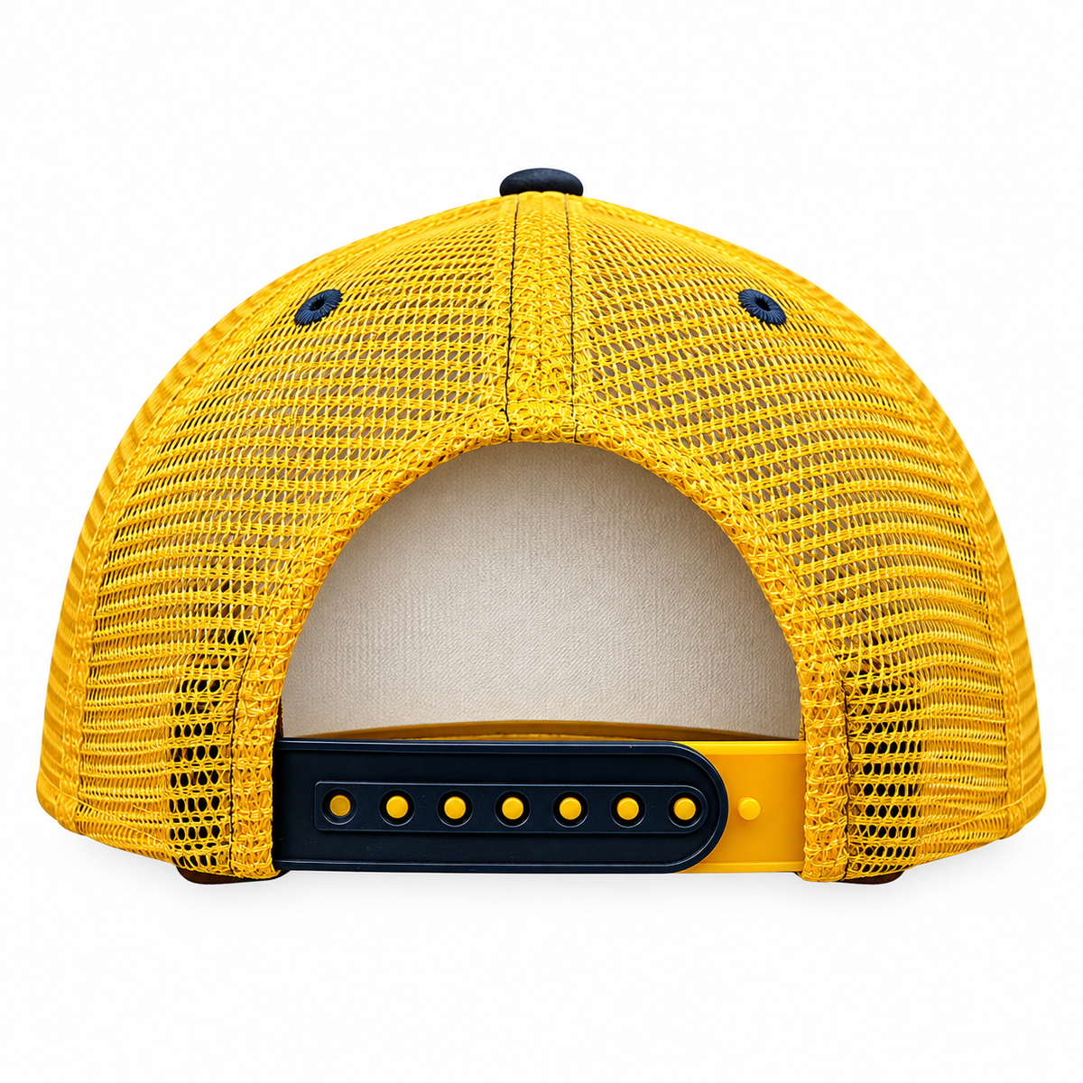 Men's Zephyr Michigan Wolverines Lager "Go Blue" Navy Trucker Slouch Adjustable Hat