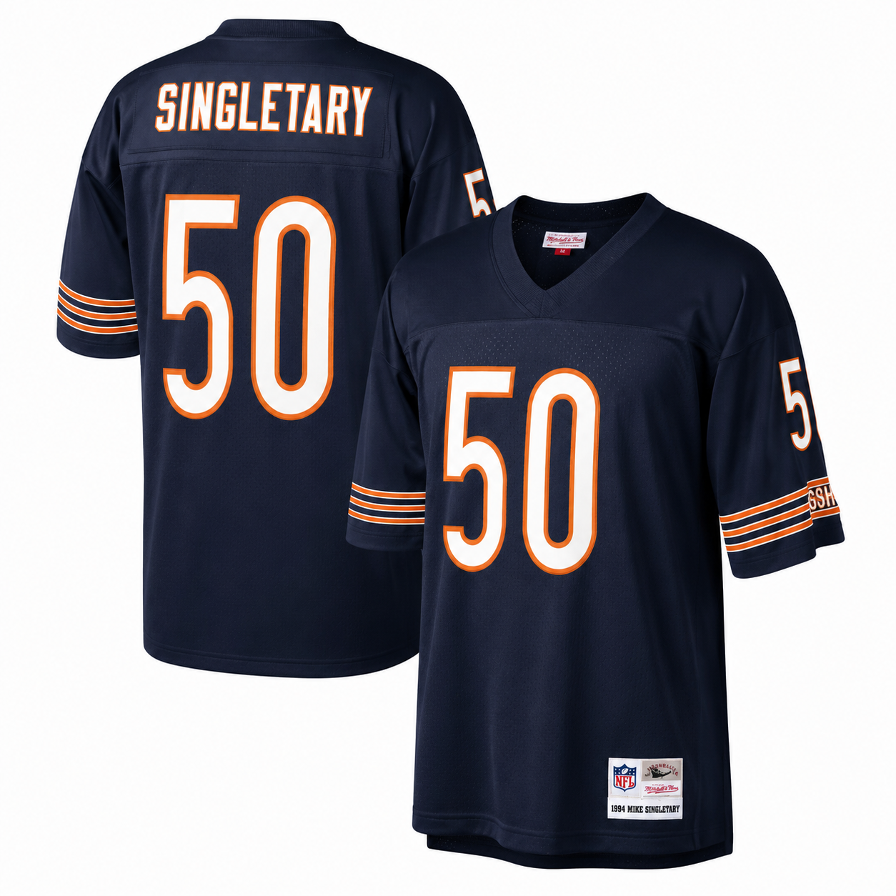 Mens Chicago Bears Mike Singletary Mitchell & Ness Navy Legacy Replica Jersey