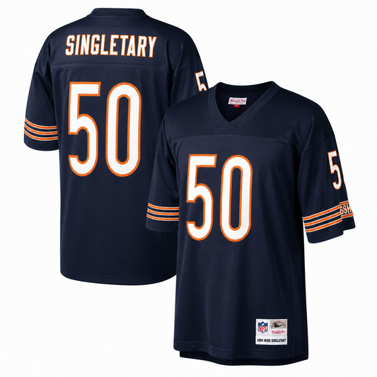 Mens Chicago Bears Mike Singletary Mitchell & Ness Navy Legacy Replica Jersey