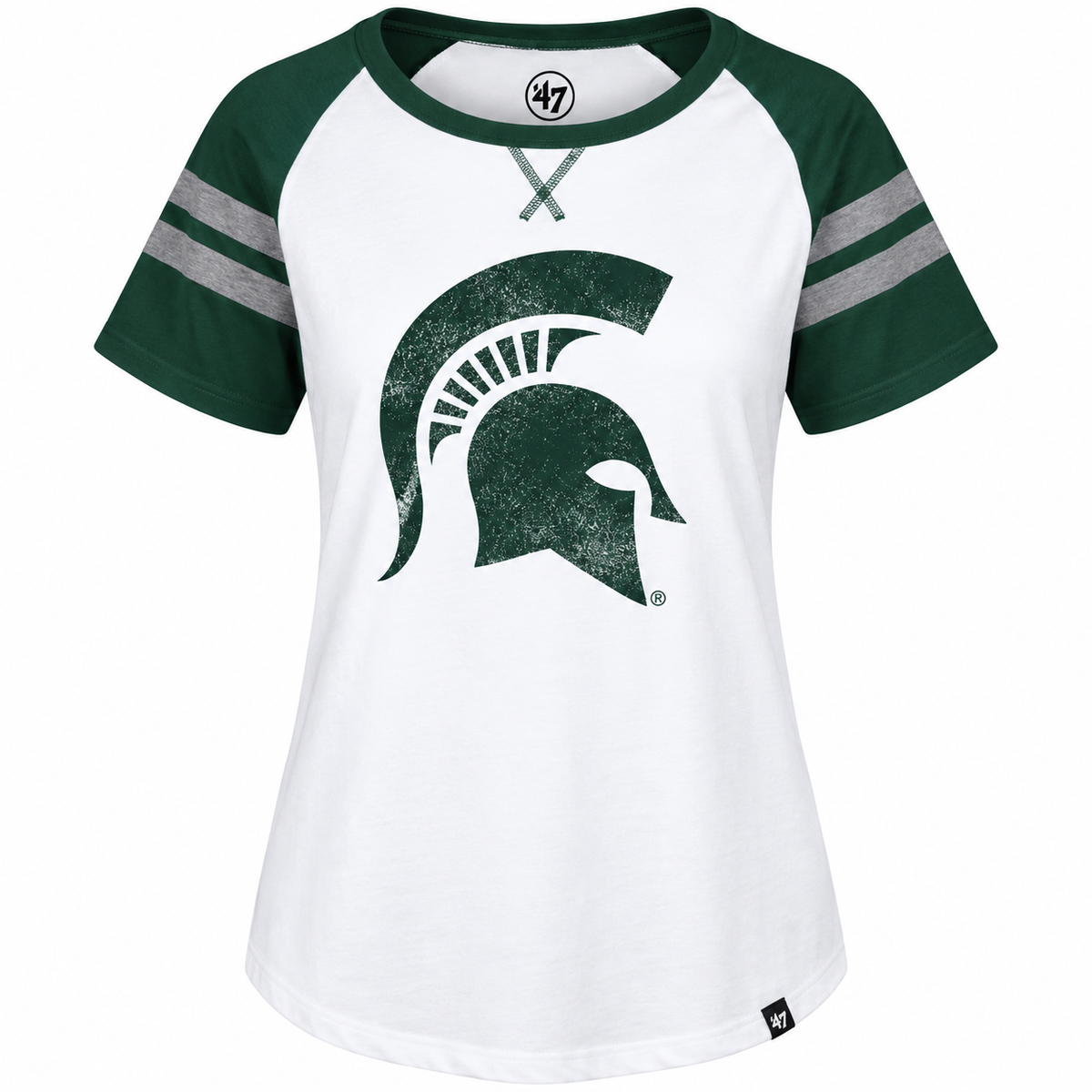 Michigan State Spartans '47 NCAA Women's Fly Out Raglan T-Shirt