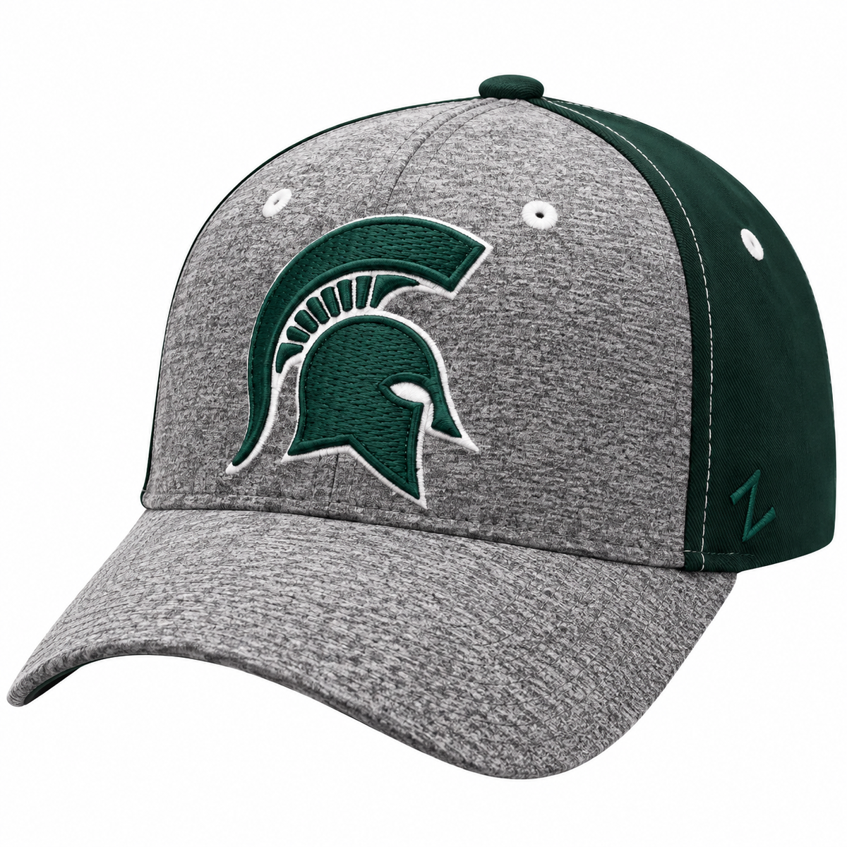Michigan State Spartans Zephyr Graphite Two Tone Stretch Fit Hat