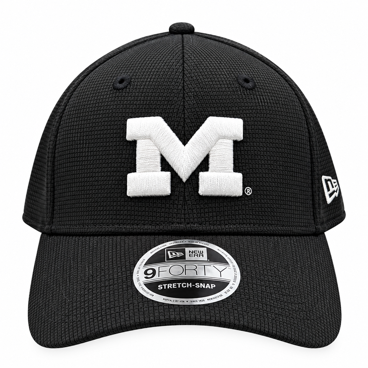 Michigan Wolverines New Era Black Pivot 9FORTY Adjustable Hat