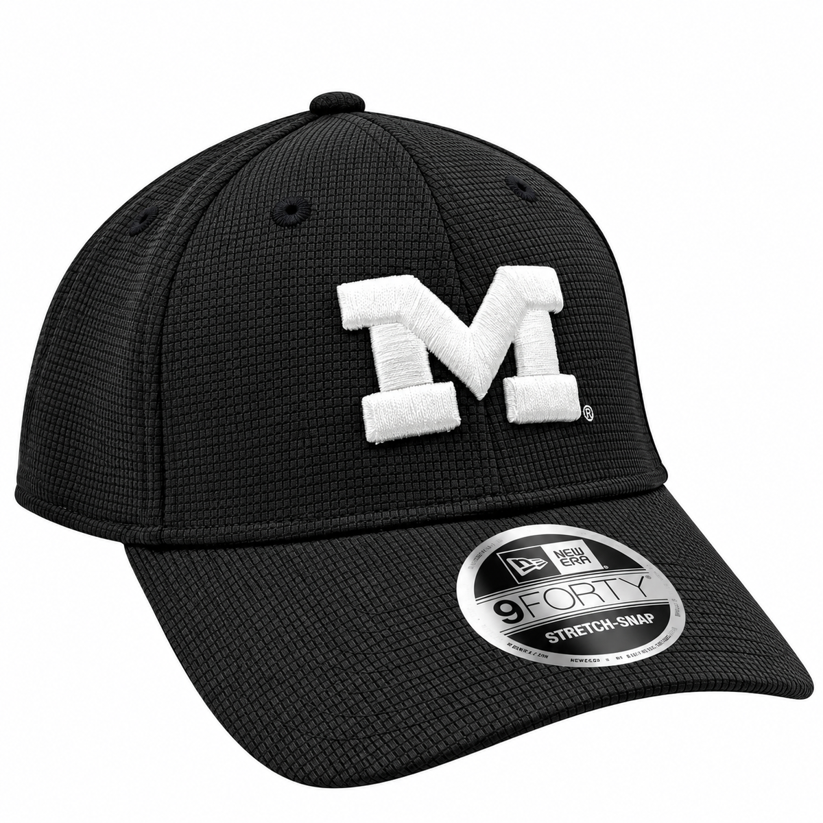 Michigan Wolverines New Era Black Pivot 9FORTY Adjustable Hat