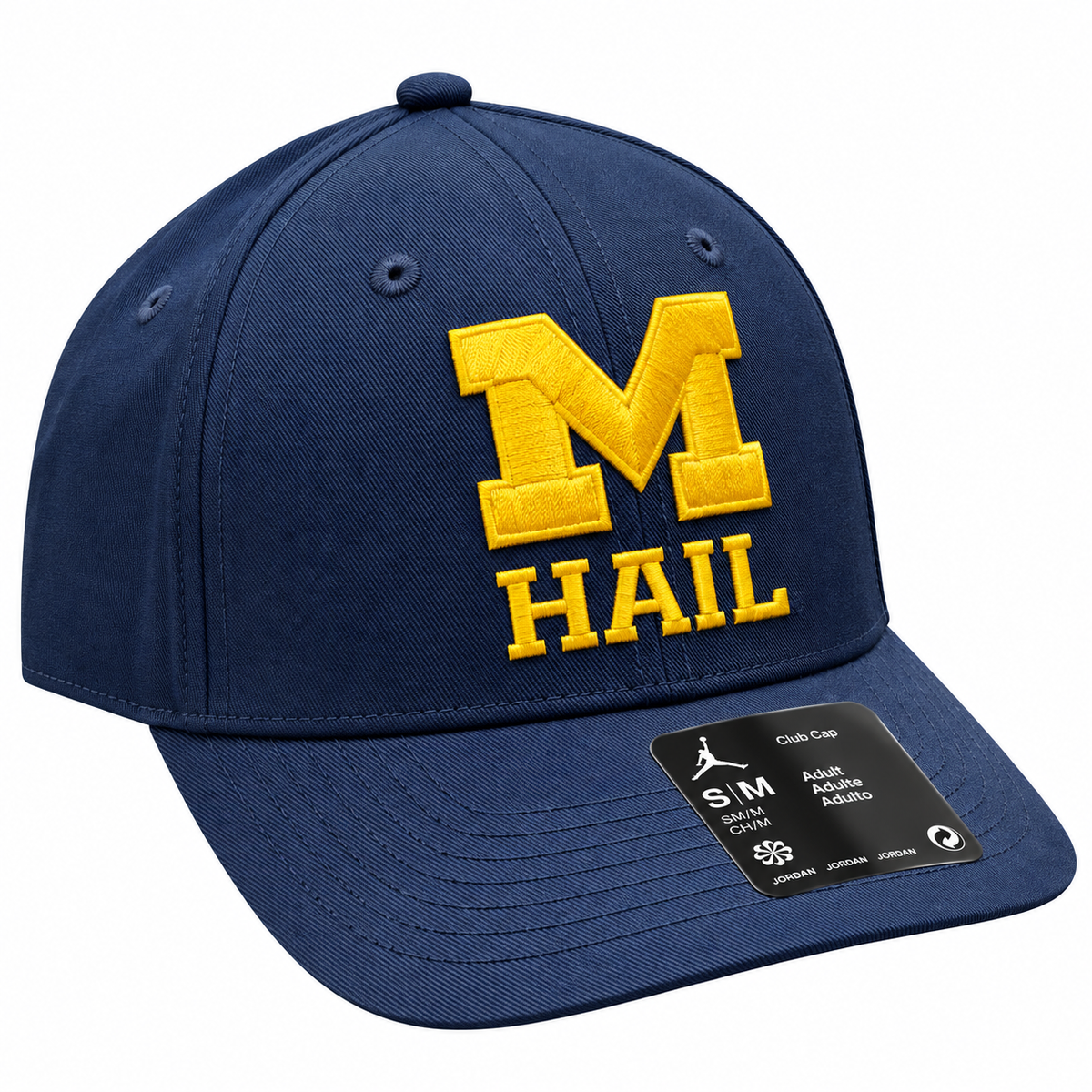 Michigan Wolverines Nike Jumpman "Hail" Navy Adjustable Club Hat