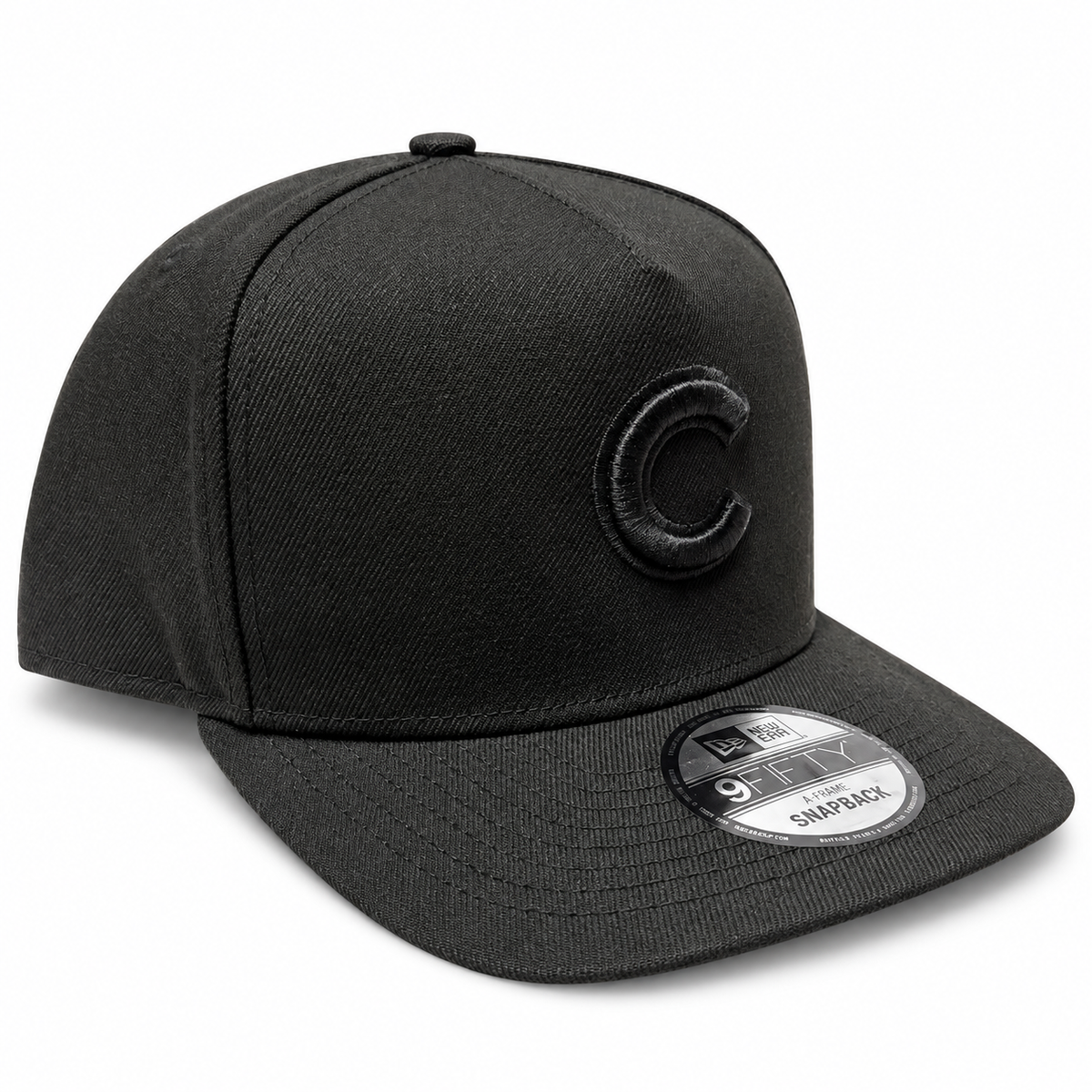 Chicago Cubs Mlb Basic Tonal Black A-Frame 9Fifty Snapback