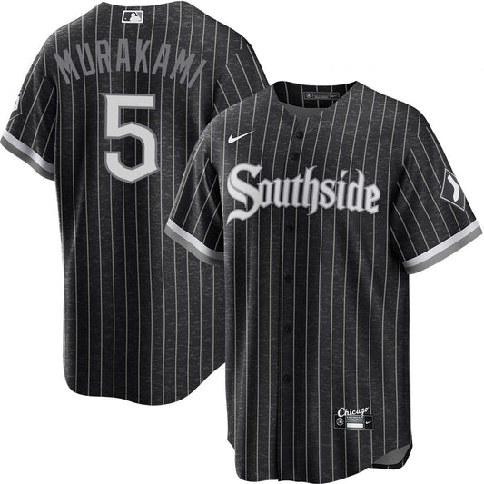 Youth Munetaka Murakami Chicago White Sox Nike Black City Connect Replica Jersey