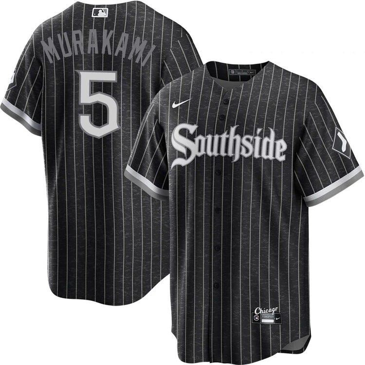 Men's Munetaka Murakami Chicago White Sox NIKE City Connect Replica Black Southside Jersey