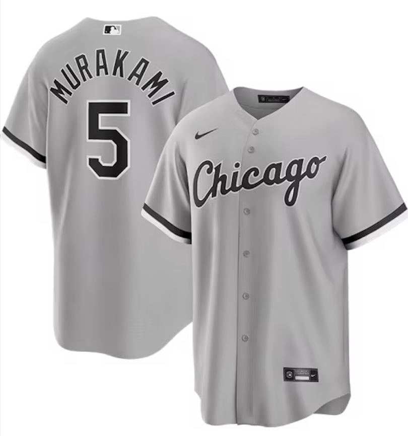 Men's Chicago White Sox Munetaka Murakami Nike Road Gray Replica Jersey
