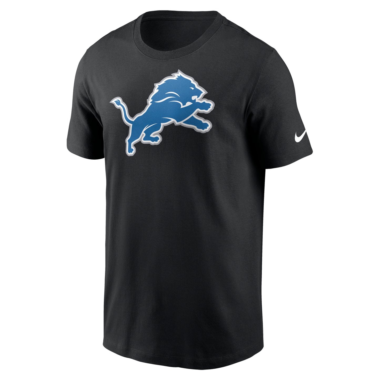 Men's Nike Detroit Lions Black Team Logo T-Shirt - Pro Jersey Sports