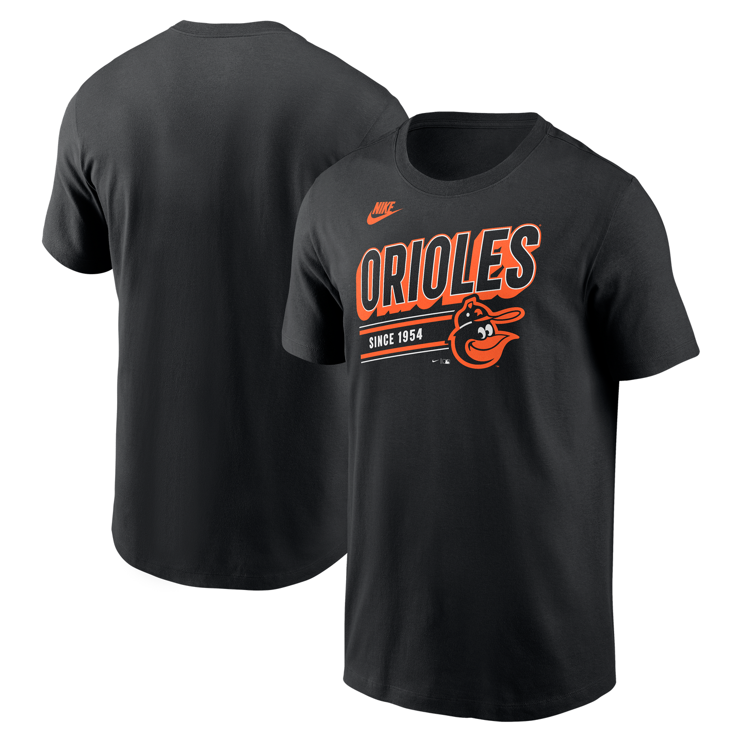 Men's Baltimore Orioles Nike Black Cooperstown Retro T-Shirt - Pro Jersey Sports