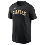 Men's Pittsburgh Pirates Roberto Clemente Nike Black Cooperstown Collection Name & Number T-Shirt - Pro Jersey Sports