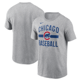 Men's Chicago Cubs Nike Heather Gray Arched T-Shirt - Pro Jersey Sports