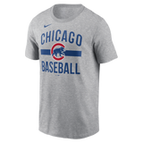 Men's Chicago Cubs Nike Heather Gray Arched T-Shirt - Pro Jersey Sports
