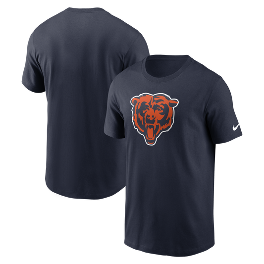 Mens Chicago Bears Nike Primetime Essential Logo Navy Tee